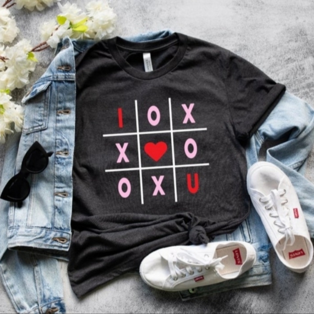 New XOXO Tic Tac Toe Graphic Tee